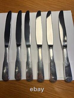 International 1810 Sterling Silver Handle Dinner Knife 9 Set Of Six (6)