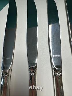 International Brocade Sterling Silver Place Knife 9.25, Set of 6