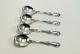 International Joan Of Arc Sterling Silver Cream Soup Spoons Set Of 4 No Mono
