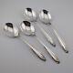 International Prelude Sterling Silver Cream Soup Spoons 6 1/2 Set Of 4