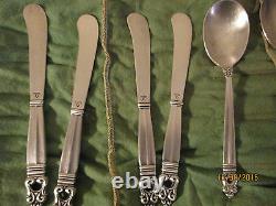 International ROYAL DANISH STERLING silverware set of 27 pieces