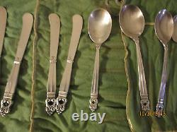 International ROYAL DANISH STERLING silverware set of 27 pieces