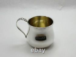 International Royal Danish Sterling Silver K107-5 Baby Cup withMonogram Susan