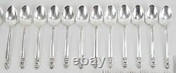 International Royal Danish Sterling Silverware Set for 6 (48 Pieces) 4.8lbs