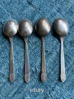 International Silver Northern Lights Sterling Set of 4 Soup Spoons