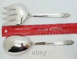 International Silver Royal Danish Sterling Serving Set Fork Spoon No Mono