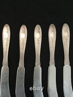 International Silver Wedgwood Sterling Butter Spreader knife Set of FIVE