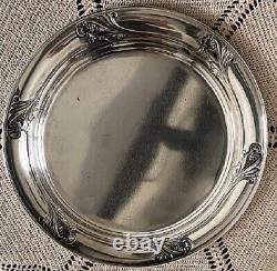 International Spring Glory 10.5 Sterling Silver Round Serving Tray W47