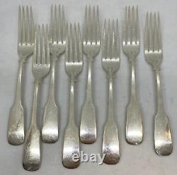 International Sterling Silver 1810 Dinner Fork Set of 8 NO Monogram