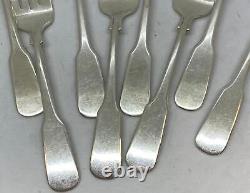 International Sterling Silver 1810 Salad Fork Set of 8 NO Monogram