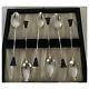 International Sterling Silver Art Deco 4 Demitasse Spoons Set Of 6 Withcase