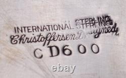 International Sterling Silver Bowl Christoffersen #CD600 (#3780) Modern Design
