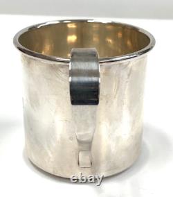 International Sterling Silver Cup Sanitary Sealed Edge 81.7 Grams Monogram DAVID