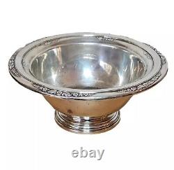 International Sterling Silver Footed Candy Dish Courtship Pattern Bowl 101g