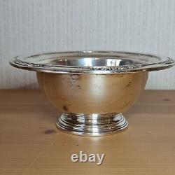 International Sterling Silver Footed Candy Dish Courtship Pattern Bowl 101g