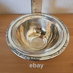 International Sterling Silver Footed Candy Dish Courtship Pattern Bowl 101g