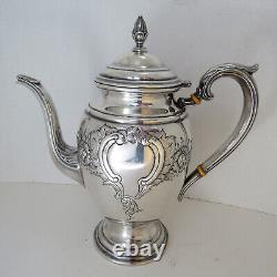 International Sterling Silver Hand Chased 4 Piece Coffee Tea Set Lord Saybrook