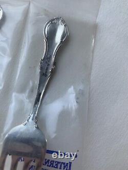 International Sterling Silver Joan Of Arc Child Fork And Spoon Rare NEW Set HTF
