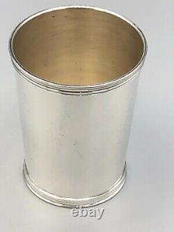 International Sterling Silver Mint Julep Cup, 3.75, banded edge #P699