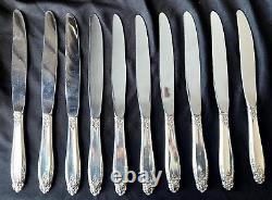 International Sterling Silver Prelude Knives 8.75 Set of 10 633.1g (M203)