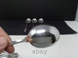International Sterling Silver Royal Danish Set of 4 Round Soup Spoons 6 1/2