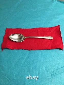 International Sterling Silver Serving Spoon, Enchantress 8-5/8 Heavy Art Deco