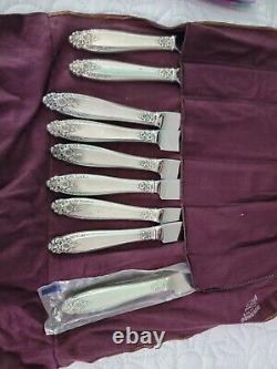International Sterling Silver flatware Prelude 46 pieces 9 place settings