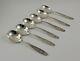 International Wedgwood Sterling Silver Cream Soup Spoons 6 Set Of 6 No Mono