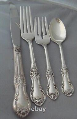 International Wild Rose Sterling Silver Four (4) Piece PLACE SIZE Setting