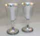 International Sterling Silver Prelude Pair Water Goblets #p700