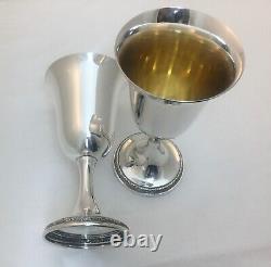 International sterling silver PRELUDE PAIR WATER GOBLETS #P700