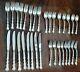 Intl Sterling Silver Flatware Angelique Settings For 8 Total 32 Pieces Withchest