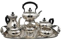 La Paglia International Sterling Silver 7-Piece Tea&Coffee Set Mid-Century Moder