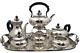 La Paglia International Sterling Silver 7-piece Tea&coffee Set Mid-century Moder
