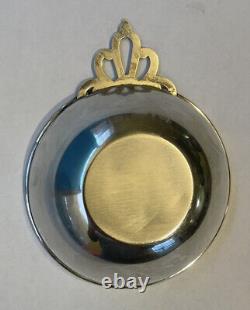 Lullaby Baby Porringer Bowl Keyhole Handle International Sterling Silver 1940