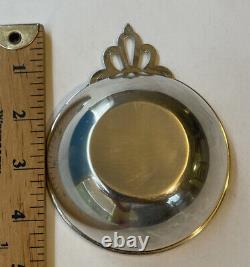 Lullaby Baby Porringer Bowl Keyhole Handle International Sterling Silver 1940
