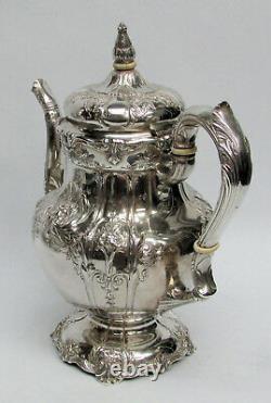 Magnificent Sterling Silver 1935 Richelieu International 9 Cup Coffee Pot #wc530