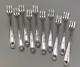Maintenon By International Sterling Silver Set Of 10 Cocktail Forks 5.5