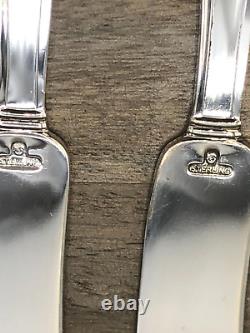 Minuet International Sterling Silver set of 4 flat Butter Spreaders 5 5/8