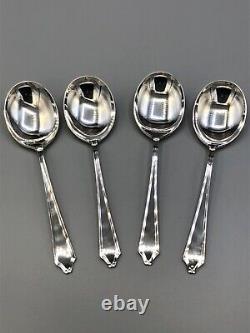 Minuet by International Sterling Silver set of 4 Soup spoons 6