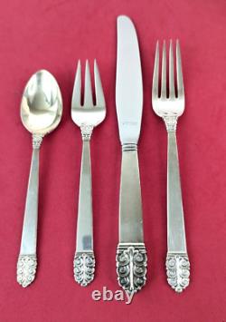 NORTHERN LIGHTS Sterling Silver by International 32 pc FLATWARE SET for 8