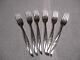 Nice Set Of 6 Rose Ballet Sterling Silver 7.25 Forks By International No Mono