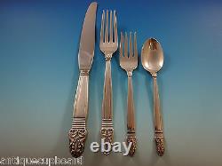 Norse by International Sterling Silver Dinner Flatware Set 8 Service 63 Pieces