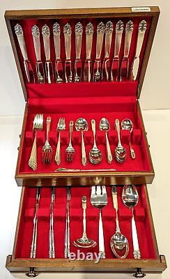 Northern Light INTERNATIONAL Sterling Silver Service for 12, 85pcs with Chest