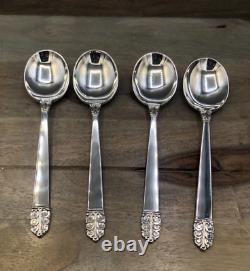 Northern Lights by International Sterling Silver set of 4 Cream Soup Spoon 6.5
