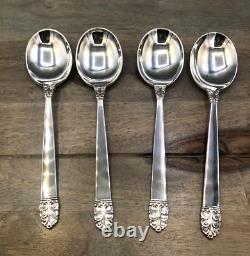 Northern Lights by International Sterling Silver set of 4 Cream Soup Spoon 6.5