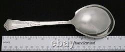 Old International Silver Co Sterling Dresden Pat Serving Spoon