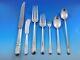 Orchid By International Sterling Silver Flatware Set For 8 Service 68 Pcs Dinner
