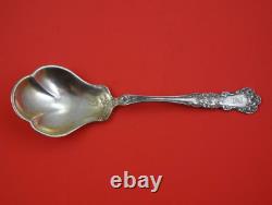 Pansy by International Sterling Silver Berry Spoon scalloped bowl 8 3/4