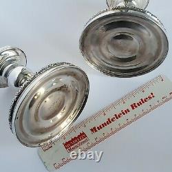Prelude Candle Holders by International Sterling Silver N212 Pair Mono R